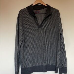 UNTUCKit Wool Sweater Sorensen Cross Stitch Mens
Size large
